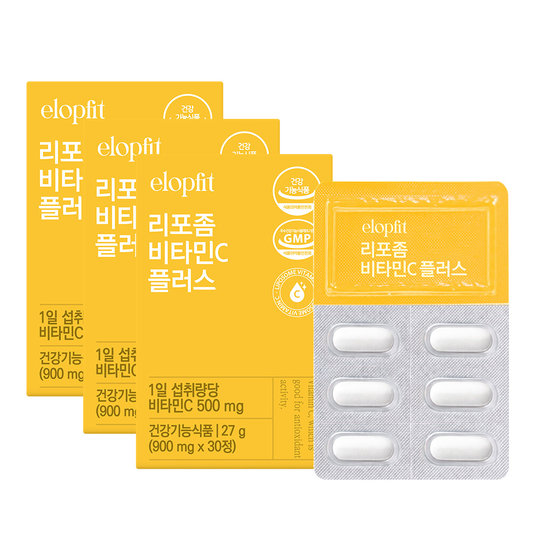 <b>이롭코퍼레이션</b> <b>이롭</b>핏 리포좀 <b>비타민</b>C 플러스 30정X3박스 (3개월분)