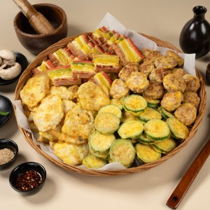모듬전 1kg 꼬지전, 가득 담은