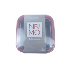 친절한탄씨 스텐락 네모 10호 1.2L 반찬통 반찬용기 스텐용기 스테인레스용기