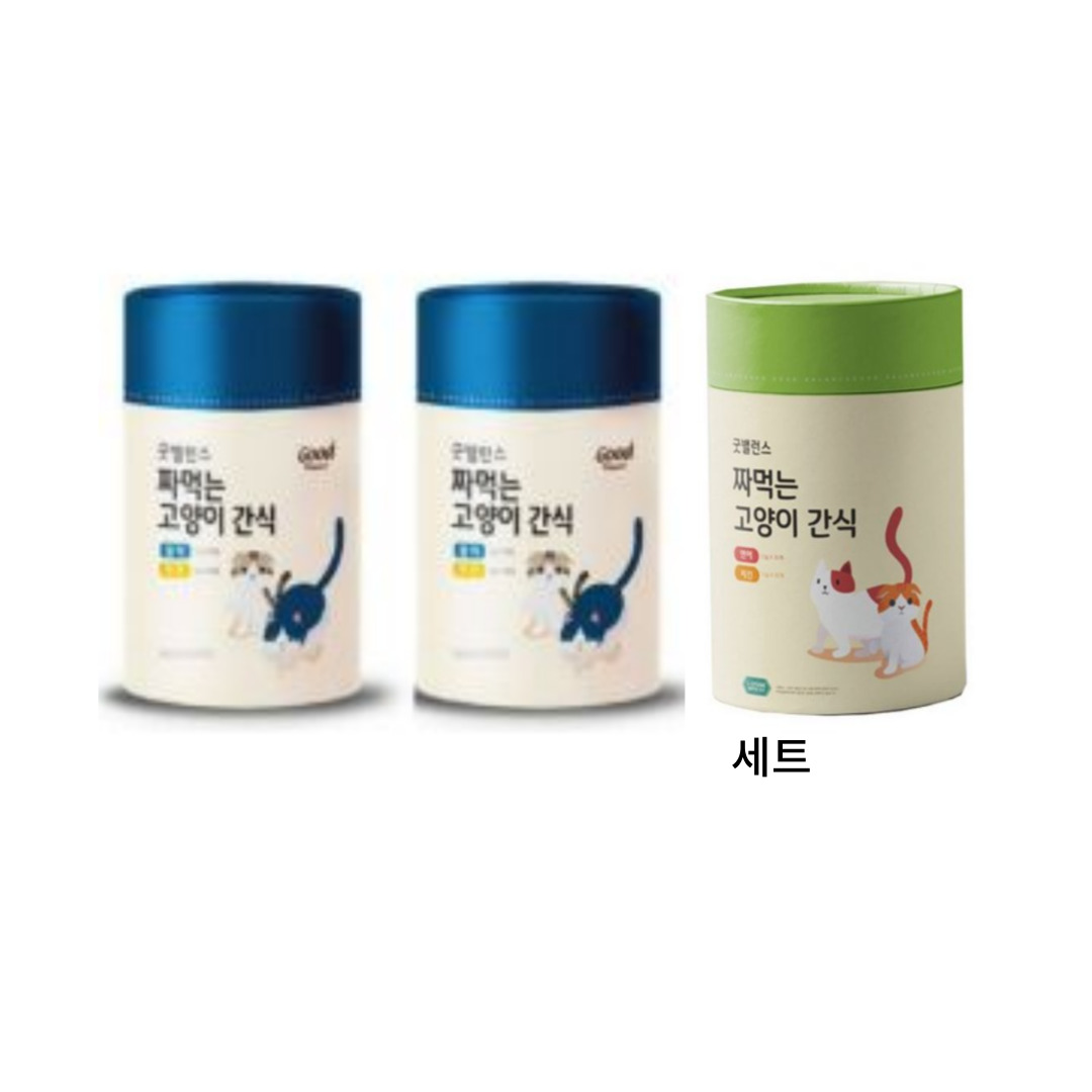 굿 밸런스 고양이 짜먹는 간식 플러스 60P 3개 12g 1세트