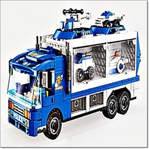 케이티알파쇼핑 10871521-디고블럭 경찰 변신차 미니블럭 블럭장난감 만들기