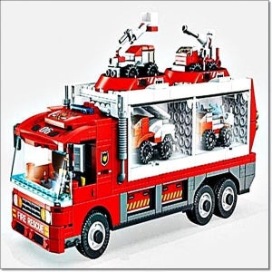 케이티알파쇼핑 10871519-디고블럭 소방 변신차 미니블럭 블럭장난감 만들기