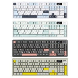 [온누리상품] 지클릭커 타란튤라 WK107 유무선 블루투스 기계식 키보드 크레용 옐로우