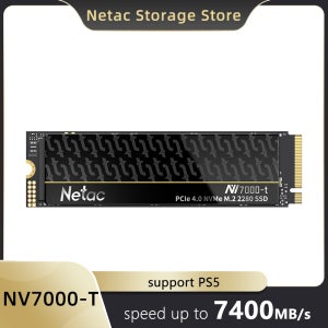 Netac 7400 메가바이트/초 SSD NVMe 4TB 2TB 1TB 512GB ssd M.2 2280 PCIE4.0x4 PS5 노트북 데스크탑 NV7000-T SSD 용 솔리드