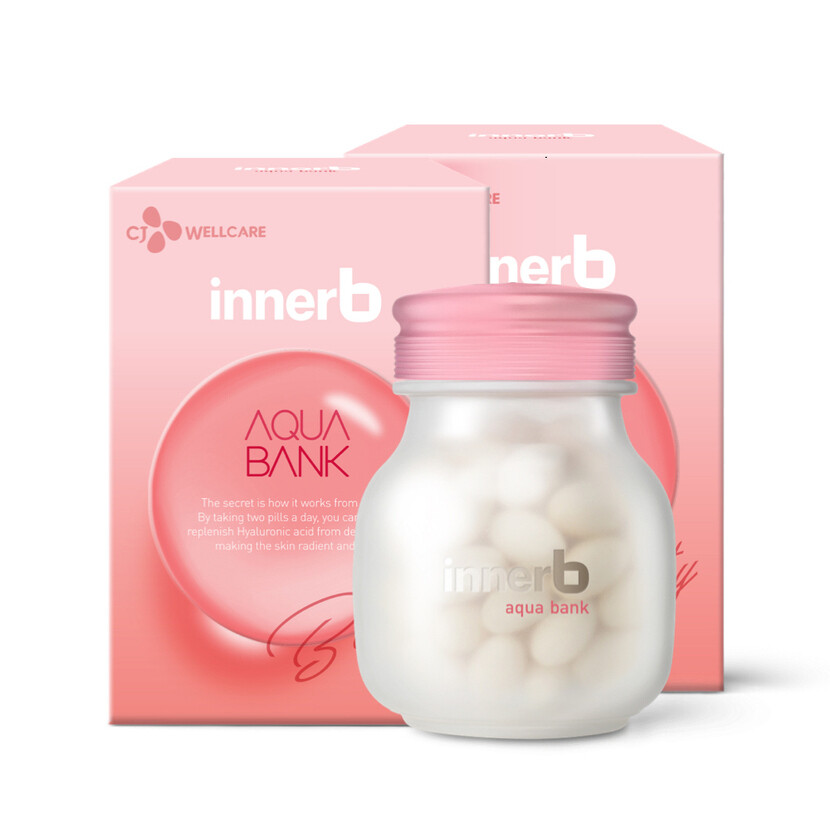 <b>CJ웰케어</b> 이너비 아쿠아뱅크 <b>히알루론산</b> 4주분 56캡슐 2박스(고급 다이어트 영양제)