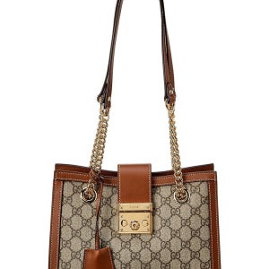 구찌 패드락 스몰 GG 수프림 캔버스 레더 숄더백 302863079 패들락 gg 가죽 숄더 가방 Padlock Small Supreme Canvas Leather Shoulder