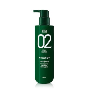 아모스 녹차실감 샴푸 리바이탈라이징 500g