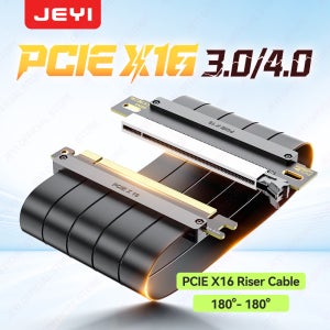 JEYI PCIe 4.0 X16 연장 케이블 (16GT/s) RTX 4090/4080 및 RX 7900 XTX용 GPU 라이저, 마이닝 리그/수직 마운트, 20/30/60cm Op