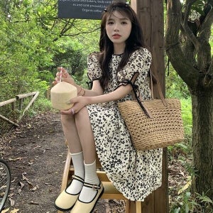 케이티알파쇼핑 오노마 ONM 여자 귀여움 가득 예쁜 플라워 패턴 미니 원피스