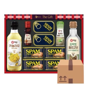 CJ제일제당 CJ 특별한선택B호 선물세트 1박스(4입) 스팸 카놀라유 식용유 복합 설 추석 명절 선물