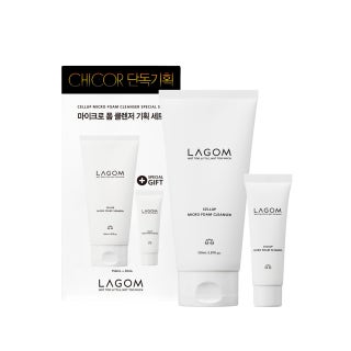 [수분버블/단독기획] 라곰 셀럽 마이크로 폼 클렌저 기획 (150ml+30ml) 제품 썸네일