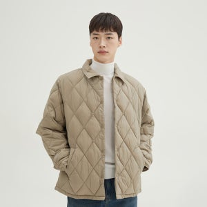[스파오][씬라이트] 칼라 퀼팅 재킷 SPJPF4TC26