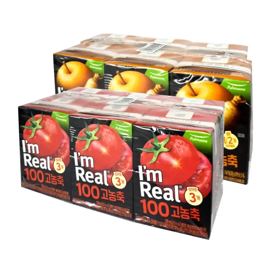 아임리얼100 고농축 배도라지 120ml (6개입) + 토마토 120ml (6개입)