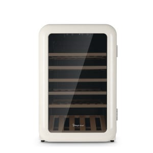 매직쉐프 레트로 컴프레서 와인셀러 MEW-HR19W 19병 와인냉장고 / 크림베이지