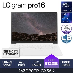 LG전자 HMC 25년도 LG그램 프로  16ZD90TP-GX56K (RAM 16GB / NVMe 512GB)