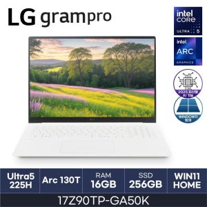 LG전자 LG 17인치 노트북 17Z90TP-GA50K 울트라5 애로우레이크 W11Home ( 16GB / N 256GB ) HMC