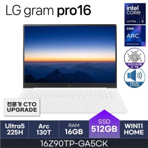 LG전자 HMC 25년도 LG그램 프로 16Z90TP-GA5CK (RAM 16GB / NVMe 512GB / WIN11H)