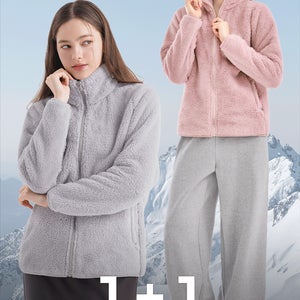 양면 보온자켓 플리스 루즈핏 가을잠바 집업 봄잠바 1+1