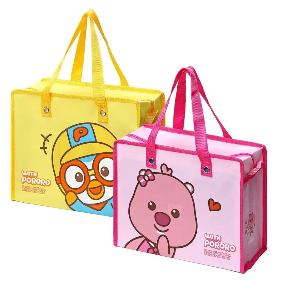 뽀로로 빼꼼 타포린백 혼합 2개 대용량 장바구니 쇼핑백 <b>리유</b>버블백