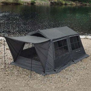 (현대Hmall) 카즈미 차콜 캐빈형 캠핑 텐트 오스카하우스