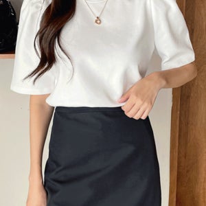 [5천장돌파!/베스트후기👍] 탄탄퍼프셔링라운드반팔티