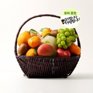 혼합 제철 과일바구니 레인보우 4호 5.8kg 내외 (한라봉, 레드향, 사과, 망고 등 9종)