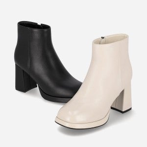 엘칸토 여성 소가죽 가보시 앵클 부츠 8cm LCWA64U54C