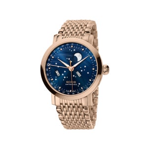 아티스트리 빅문 모디파이드 골드 블루 다이얼 스틸 42mm