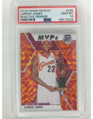 2019-20 MOSAIC 모자이크 르브론 제임스 PSA 10 MVP NBA 농구 카드