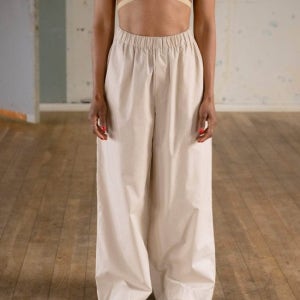 베이스레인지 Claude Pants [Brown Stripe]