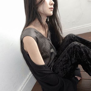 내일도착 미디원피스 [무료배송] 드라우 새틴 레이스 딥브이넥 미디 원피스