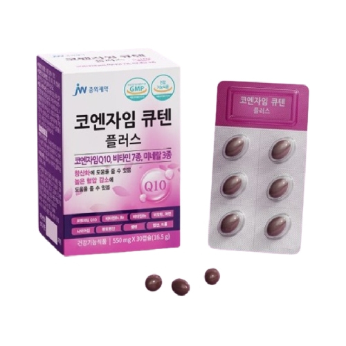 <b>JW중외제약</b> 코엔자임 큐텐 플러스 550mg x 30캡슐, 6개