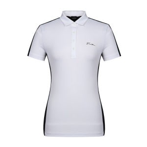 [팬텀] 여성 반전 배색 카라 반팔 티셔츠 221A2TO065_WH