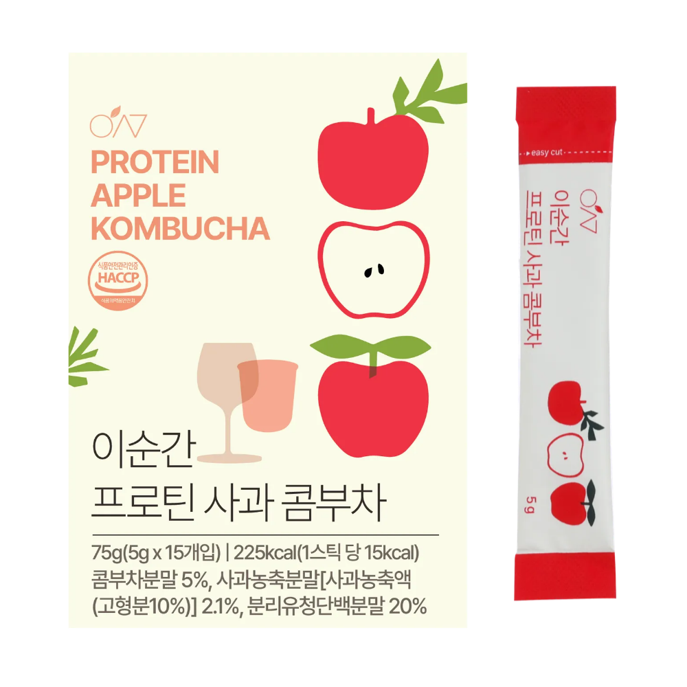 다원바이오 심박 이순간 프로틴 사과 콤부차