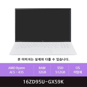 LG전자 2026 그램16 16ZD95U-GX59K 512GB교체(zoaa)
