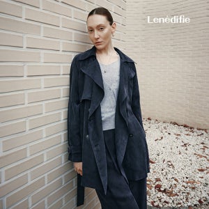 르네디피 CJ최초 26SS 벰버그 큐프라블랜드 하프 트렌치