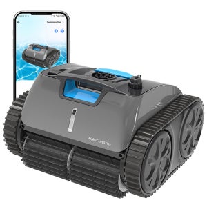 로봇 수영장 청소기 WYBOT C1PRO 충전식 무선 수영장 청소기 벽면 및 배경 청소 150분 작동