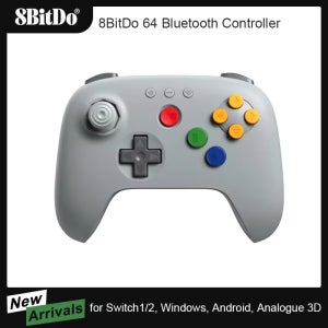 아날로그 3D용 8BitDo N64 블루투스 컨트롤러, 닌텐도 스위치, 스위치 2, 윈도우 및 안드로이드용 게임 조이스틱 게임패드