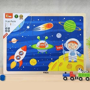 케이티알파쇼핑 비가 원목퍼즐 24pcs 우주여행 퍼즐 (V51461)