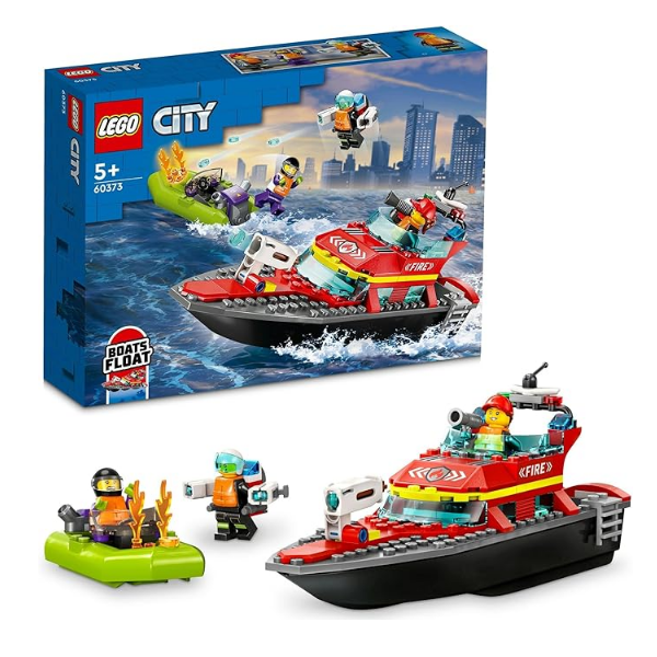 레고 (LEGO) 시티 소방 구조 보트 장난감 60373
