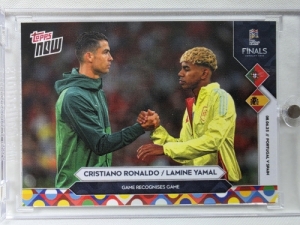 2025 TOPPS NOW 탑스 나우 라민 야말 크리스티아누 호날두 UEFA 네이션스컵 유럽 축구 카드