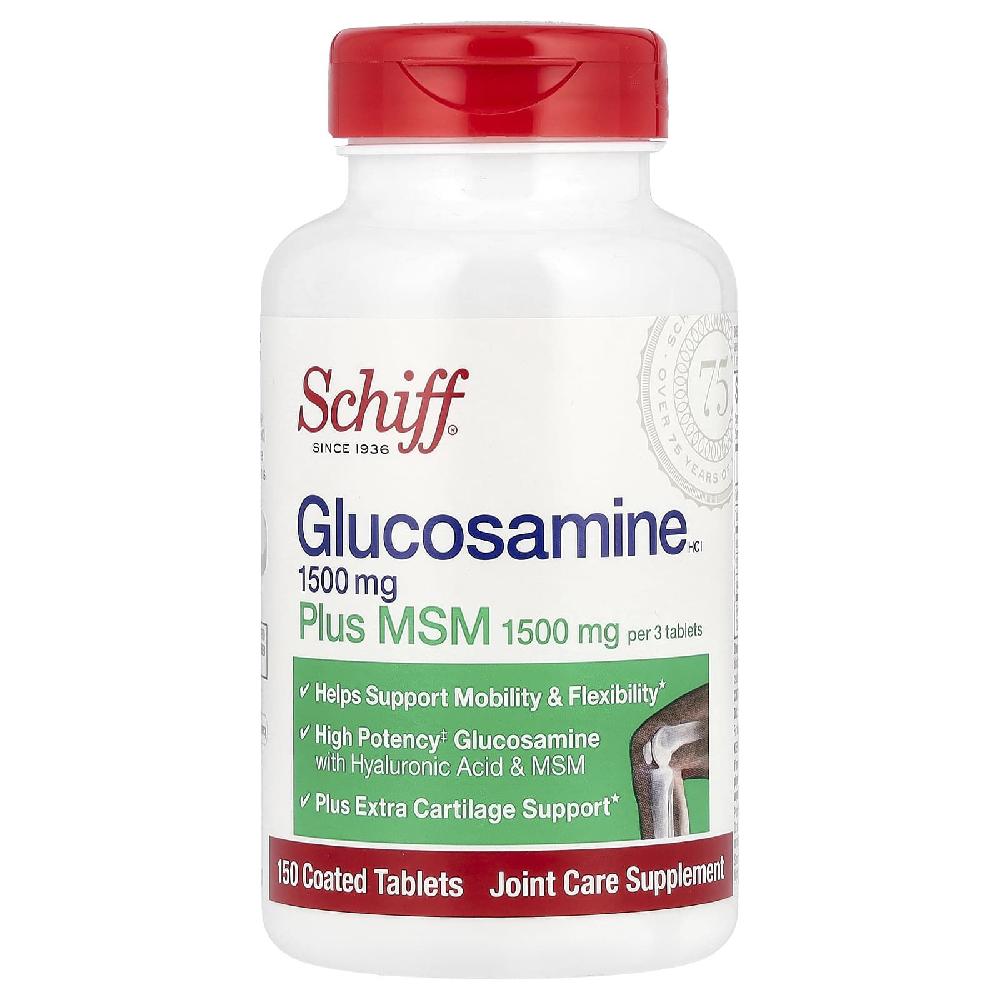 <b>쉬프</b> <b>쉬프</b> 글루코사민 플러스 MSM 1500mg 코팅정제 150정(1정당 500mg) 무릎 <b>연골</b>