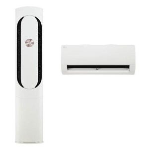 LG전자 오브제 칸 (일반배관) 2in1에어컨 FQ18HDKHU2 실외기포함