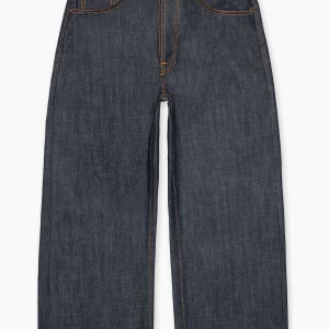 누디진 남성 루즈핏 미드 웨이스트 와이드 레그 데님 바지 Loud Larry Dry Streaky 115094 151680671