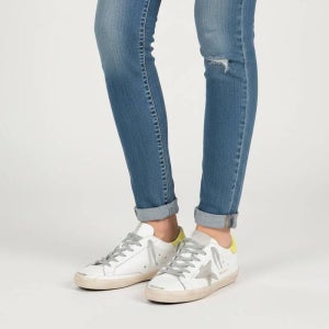 골든구스 여성 슈퍼스타 화이트 라임 그린탭 스니커즈 GWF00101 F002591 10915 화이트라임그린 1578192 151654364