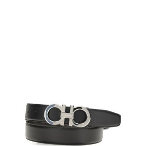 페라가모 더블 간치니 양면 벨트 블랙 다크브라운 679710 686671 014 남성 허리띠 서스펜더 Gancini Belt 151668040