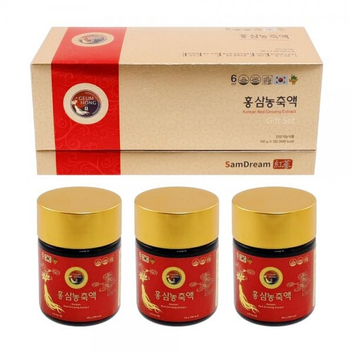 <b>삼드림</b> 홍삼농축액 100g 3개 설 추석 명절 선물세트