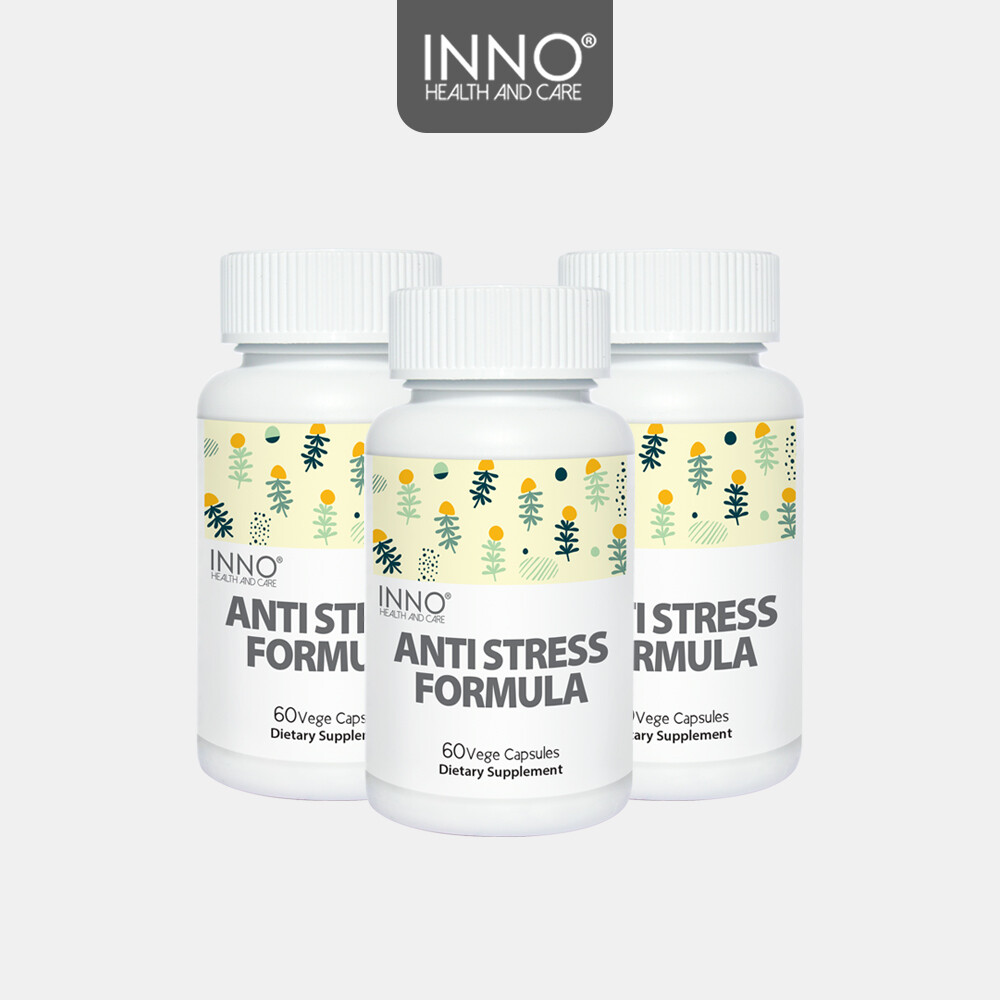 <b>안티 스트레스 포뮬라</b> 엔조제놀 홍경천 추출물 피로감소 60식물성캡슐 3개 세트