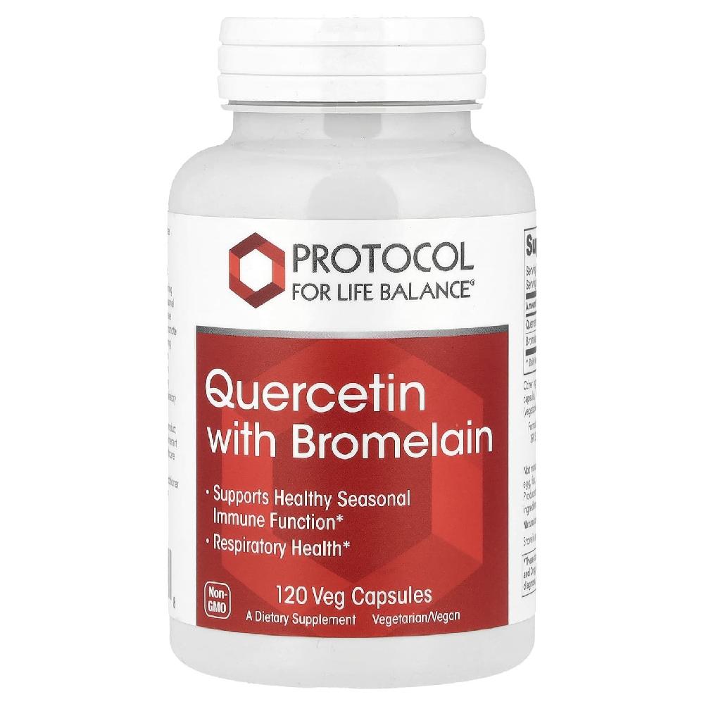 <b>프로토콜포라이프발란스</b> 퀘르세틴 브로멜라인 Quercetin Bromelain 베지 120정