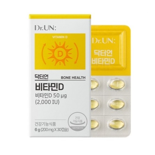 닥터언 비타민D 2000IU 200mg x 30캡슐, 1개